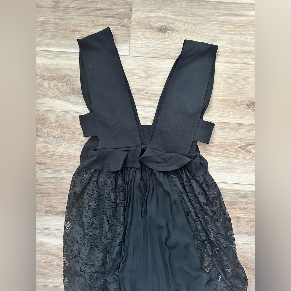 French Connection Angelina Pleated Lace Midi Dress 6 NWT - Picture 4 of 10